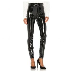 Rag & Bone Faux Patent Leather High Rise Vinyl Skinny Pants Size 27